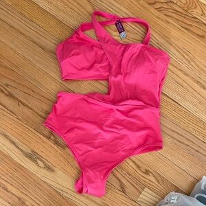 Adore Me Pink One Piece Swimsuit